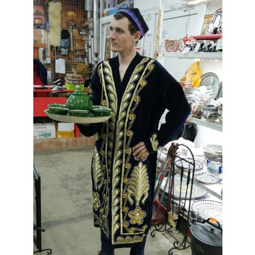 Узбекский стеганый халат Чапан (длинный)