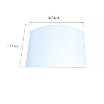 Жаропрочное стекло Robax для дверок Везувий 205 317х365 мм Арка