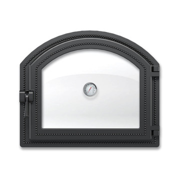 Дверка топочная для печи 217 Везувий с термометром (Антрацит)