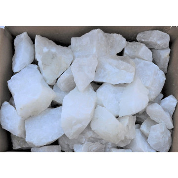 Камень Горячий лед Кварцит белый колотый 20 кг