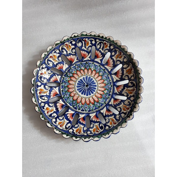Фруктовница Риштан 33 см узбекская керамика