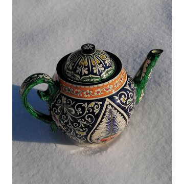 Заварочный чайник Риштан 5.0 л узбекская керамика